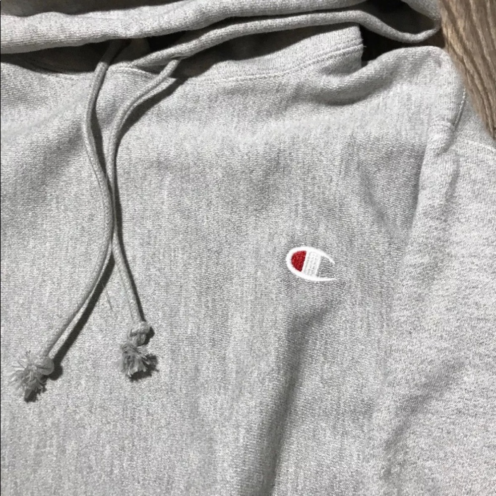 LAST CHANCE SALE BUNDLE TO SAVE!  NEW Champion GRAY Reverse Weave Hoodie logo - Picture 4 of 6